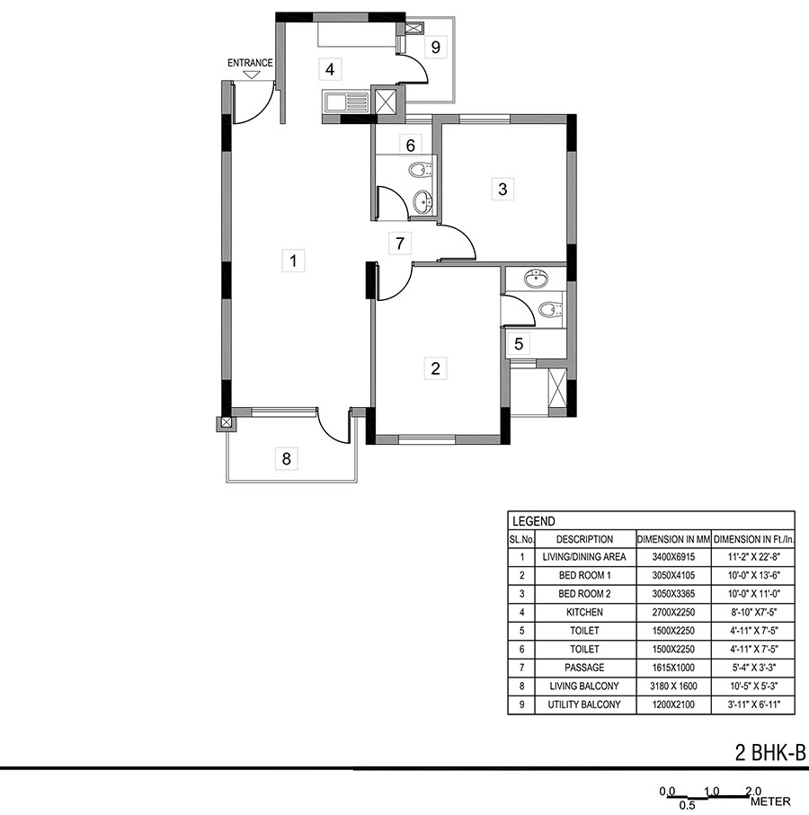 2 Bhk Floor Plan With Dimensions Viewfloor Co 2 Bhk Floor Plan With Dimensions Viewfloor Co