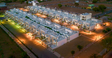 an aerial view of the ivy homes villas in vatika infotech city by vatika group